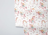 100% coton imprimé tissu mignon fille Design pour la literie de bébé