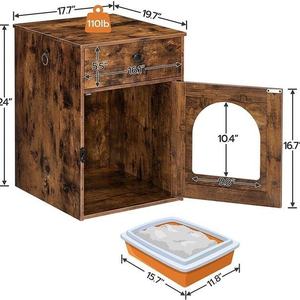 맞춤형 목재 앤티크 애완동물 캐비닛 수납장 거실 소파 사이드 테이블 및 침실 나이트스탠드 신제품 - Product Image 4