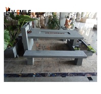 Meubles d'humeur bouddhiste au design simple en granit table d'appoint de jardin Ensemble de table Table d'eau pour l'extérieur