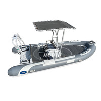 Hedia Offre Spéciale 16ft 4.8m bateau côtelé gonflable rigide de luxe 480 V profond Hypalon de pêche avec ce