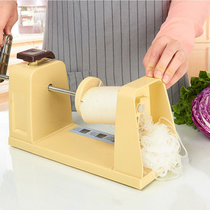 <b>Multi</b> <b>Functional</b> <b>Vegetable</b> <b>Cutter</b> Manual Spiral Slicer For Cucumber Zucchini Kitchen Commercial Use Yellow - Product Image 3