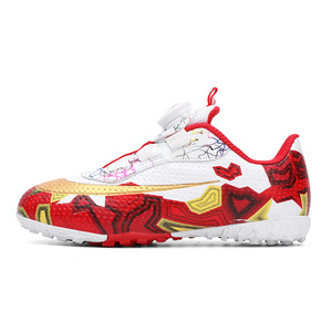 Chaussures de football pour enfants, garçons, filles, jeunes, crampons TF pour terrain synthétique, boucle rotative, maille respirante, semelle intermédiaire en caoutchouc, chaussures de football toutes saisons - Product Image 6