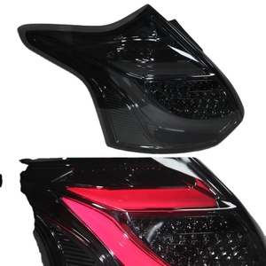 Auto-LED-Rückleuchten 2 Stück für <span class=keywords><strong>Ford</strong></span> Focus Rücklicht 2012-2014 Modell Heckleuchten Rücklichter Rauchschwarz - Product Image 1