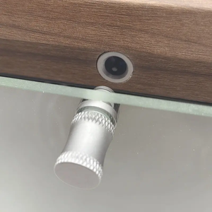 กล่องเก็บนาฬิกาแบบไขลาน2อันทำจากไม้วอลนัทสีดำแบบโบราณมีไฟ LED - Product Image 6