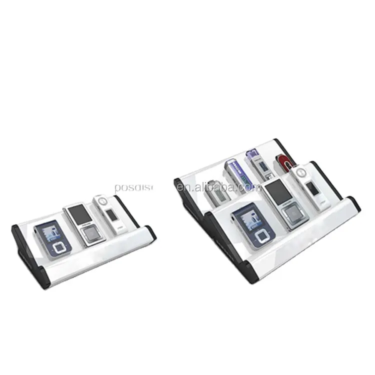 Factory Custom L Shape Acrylic Phone/DVD/Record/Digital Products Display Rack