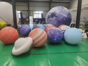 Grand modèle <span class=keywords><strong>de</strong></span> globe planétaire géant gonflable en PVC à éclairage LED Boule publicitaire Terre Lune Mars Soleil Vénus Mercure Saturne Ballon Design - Product Image 6