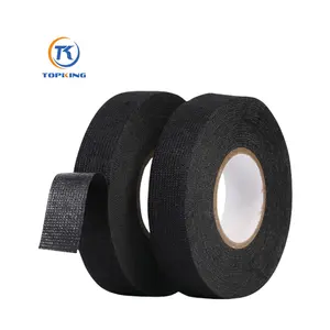 PET Fleece Automobile Cloth Fabric Wire Harness Black Loom Adhesive Protective Tape For Harness