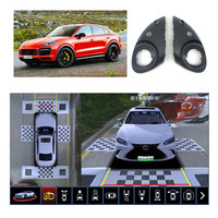 Kit de caméra de recul 3D 360 degrés pour voiture, 4 caméras de vision panoramique, 24 caméras de recul latérales A1 A8 pour Macan