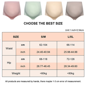 Vente en gros LOGO personnalisé sans couture taille haute femmes enceintes culotte de maternité sous-vêtements féminins caleçons - Product Image 2