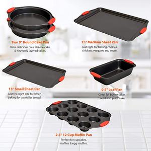 Oferta Especial en Amazon Juego de 10 Piezas para Hornear con Asas de Silicona Bandeja de Horno Lámina para Hornear Molde para Muffins y Molde para Pizza - Product Image 5