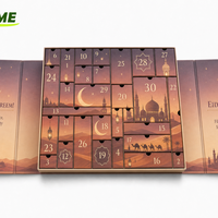 Kalender Advent Ramadan Eid Mubarak 30 Kotak Hadiah untuk Dekorasi Muslim