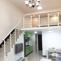 Meilleures nouvelles balustrades d'escalier en acier au carbone et PVC, design contemporain personnalisé, villa duplex, garde-corps d'escalier simple, pièces de colonnes d'escalier