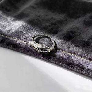 Base para Anillo de Plata S925 con Perlas DIY 10751, Edición Wukong, con Cuentas Redondas de 6-8mm, Base Vacía para Joyería de Plata - Product Image 3