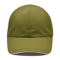 Casquette de baseball verte en tissu nylon renouvelable, brodée, Gorras, vente en gros, casquette de papa en nylon à 6 panneaux, fabricant