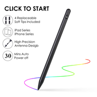 Yeni tasarım P3 magnezyum alüminyum alaşım kapasitif aktif S kalem Tablet kalem hassas nokta ucu Apple Ipad için
