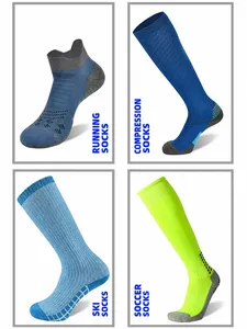 Calze Sportive Personalizzate Uomo <span class=keywords><strong>Donna</strong></span>, Calze da Corsa Atletiche con Logo per Allenamento in Palestra e Squadre - Product Image 4