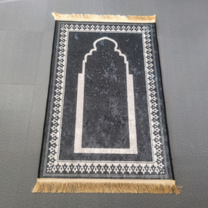 Turquie style arabe voyage impression pliable luxe tapis de prière Namaz Sajjadah musulman tapis de prière turc islamique Seccade tapis - Product Image 3