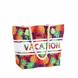 Bolsos de Mano Grandes de Lona para Viaje, Fin de Semana, Playa, Verano 2023, Nueva Llegada, Bolsos de Hombro para Mujer - Product Image 1