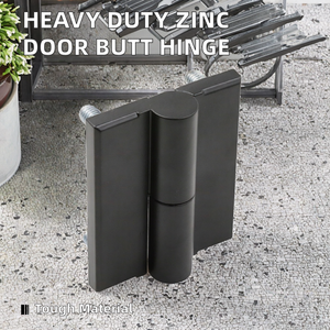 Charnière à embout extérieur robuste pour porte industrielle, à visser, en zinc moulé sous pression, de la marque ZF Global Export - Product Image 2