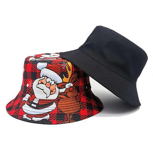 Nuovi cappelli <span class=keywords><strong>da</strong></span> <span class=keywords><strong>pescatore</strong></span> stampati con motivo babbo natale Unisex <span class=keywords><strong>da</strong></span> esterno vestiti natalizi - Product Image 5