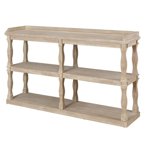 Mesa Consola de Madera Sólida, Mueble de Diseño para Sala de Estar, Tallada a Mano, Elegante Mesa Consola para Entrada con Artesanía en Madera - Product Image 3