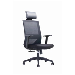 Cómoda silla de oficina ejecutiva negra con reposabrazos recto Silla de respaldo alto de oficina con ruedas en color negro de lujo - Product Image 2