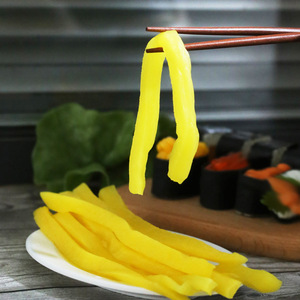 OEM&ODM Radis Takuan en tranches pour <span class=keywords><strong>sushi</strong></span>, sans colorant, curcuma, approvisionnement en gros pour supermarchés, certifié BRC, export - Product Image 2