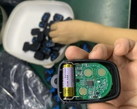 Télécommande de porte de garage compatible PECCININ, 3 boutons, 433 MHz, clip de pare-soleil, code roulant, télécommande de portail