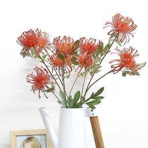 Fleurs artificielles à succès : Chrysanthèmes griffe de <span class=keywords><strong>crabe</strong></span>, décoration intérieure, célébration de mariage, fleurs artificielles en soie royale, fleurs de coussin de broderie - Product Image 1