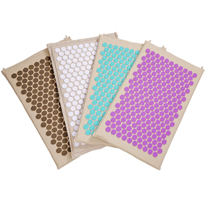Cama de acupuntura La fibra de <span class=keywords><strong>coco</strong></span> estimula la circulación sanguínea y libera la tensión Lino y algodón Estera de yoga - Product Image 1