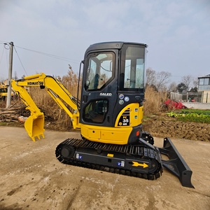 Pelleteuse sur chenilles KomatsUu d'occasion PC35 3,5 tonnes Mini pelle d'occasion origine Japon Pelleteuse sur chenilles populaire Komatsu PC55 en stock - Product Image 1