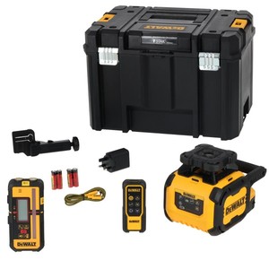 ระดับเลเซอร์ Dewalt ปรับระดับอัตโนมัติ หมุนได้ 360 องศา พร้อมตัวรับสัญญาณและชุดแบตเตอรี่ สำหรับงานก่อสร้างและงานจัดตำแหน่ง - Product Image 1