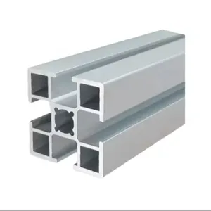 Perfil de extrusión de aluminio anodizado Ranura en T Sistema de Marco modular extruido Perfil de extrusión de aluminio