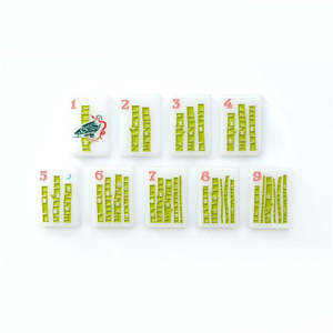 Set Mahjong Alaska Natura Selvaggia Montana 160 Tessere in Acrilico Lusso Moderno con Grande <span class=keywords><strong>Cielo</strong></span>, Natura Selvaggia, Pesce e Corno di Cervo - Product Image 5