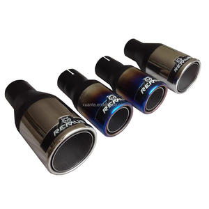 Fibre de carbone brûlée bleue de course en acier inoxydable pour Akrapovic <span class=keywords><strong>REMUS</strong></span> système d'échappement silencieux Performance tuyau d'échappement de voiture échappement - Product Image 2