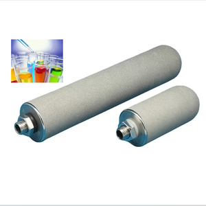 Hoch temperatur beständigkeit Rück wasch bar 10 Um Titan pulver Gesinterte 80mm Filter patrone für die Tinten lösungsmittel filtration - Product Image 6