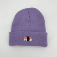 Unisex Volwassen Winter Muts Met Enkele Manchet Populair Ontwerp Custom Label Met Camouflage Geruite Bogen Patroon