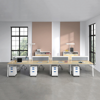 Bureau de travail moderne et élégant, extensible, écologique, avec cadre métallique durable, montage facile, séparateur d'écran, poste de travail pour le personnel