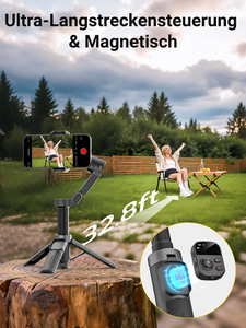 Estabilizador de <span class=keywords><strong>Gimbal</strong></span> Inteligente AOCHUAN X3 para Smartphone con Seguimiento IA, Control Remoto Desmontable, Barra de Extensión de 51cm, Trípode de <span class=keywords><strong>3</strong></span> <span class=keywords><strong>Ejes</strong></span> con Luz de Relleno - Product Image 2