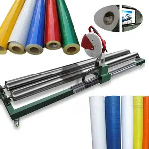 Tarpaulin roll fabric thermal paper slitting plastic rolls cutting machine roll slitter