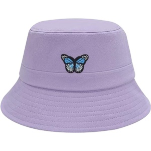 Vente en gros Casquette de pêcheur en coton avec logo brodé unisexe de haute qualité personnalisée Chapeau seau de couleur unie - Product Image 2