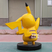 Statue de Pikachu en fibre de verre grandeur nature Sculpture de Pokemon en résine