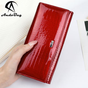 กระเป๋าสตางค์ใบยาว AndoBag สำหรับผู้หญิง หนังวัวแท้ แฟชั่น กระเป๋าใส่เหรียญ ความจุเยอะ รุ่น 1068 - Product Image 1