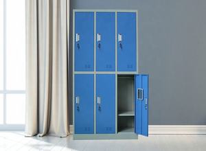 Meubles en métal, armoire à vêtements suspendue à 6 portes, <span class=keywords><strong>casier</strong></span> scolaire en métal - Product Image 6