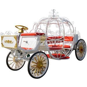 Calèche royale électrique pour mariage, véhicule de type citrouille de Cendrillon, calèche de chevaux pour visites touristiques - Product Image 2