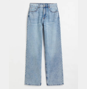 Jeans Baggy da <span class=keywords><strong>Donna</strong></span> Stile Classico Anni '90 in Denim Chiaro Blu, Vendita all'Ingrosso - Product Image 4