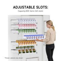 Fabrication de distributeurs automatiques de publicité sur écran en stock Distributeur de boissons et d'aliments combiné à livraison rapide avec caméra