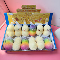 Juguete Blandito de Frutas Mixtas al por Mayor, Juguete Elástico de Sandía para Apretar, Juguete de Descompresión de Colores Sólidos Arcoíris Surtidos