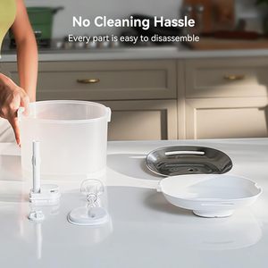 Batteria allegra in acciaio inox automatico <span class=keywords><strong>acqua</strong></span> corrente Pet ciotola per bere <span class=keywords><strong>fontana</strong></span> per gatti - Product Image 3