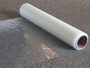 Film protecteur de tapis auto-adhésif en PE souple de haute qualité avec logo personnalisé imprimé, film brillant LLDPE extensible, protection anti-poussière en rouleau - Product Image 2